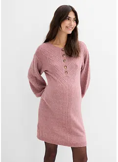 Strikket mammakjole med knappestolpe, bonprix