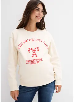 Mamma- og ammesweatshirt av myk økologisk bomull, bonprix