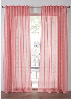 Gardin med vevde striper (1-pack), bonprix