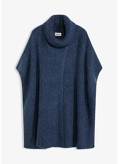 Poncho-genser med ullandel, bonprix