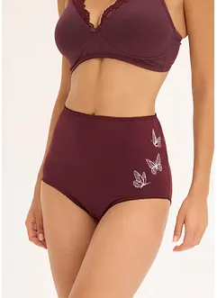 High Waist-truse med økologisk bomull (3-pack), bonprix