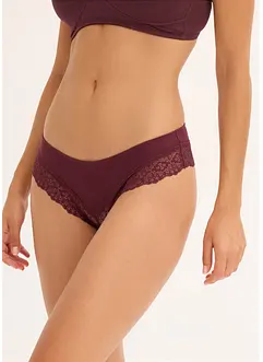 Brasiliansk truse med økologisk bomull (4-pack), bonprix