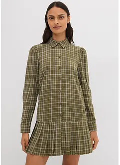 Skjortekjole med rutemønster, bonprix