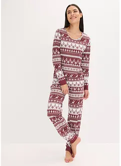 Pyjamas av økologisk bomull, bonprix
