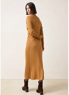 Strikket kjole med merinoull, bonprix