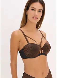 Balconette-BH i glittermateriale, bonprix