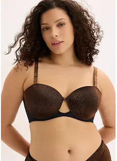 Balconette-BH i glittermateriale, bonprix