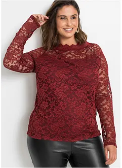 Blondetopp med lange ermer, bonprix