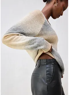 Genser med ull og metallgarn, bonprix