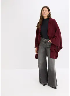 Poncho med kasjmirandel, bonprix