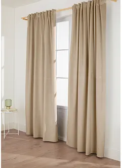 Termo-mørkleggingsgardin med fløyelsaktig overflate (1-pack), bonprix
