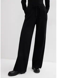 Strikket bukse i bomull og myk kasjmir, bonprix