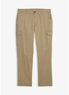Regular Fit-cargobukse med stretch og varmt fôr, Straight, bonprix