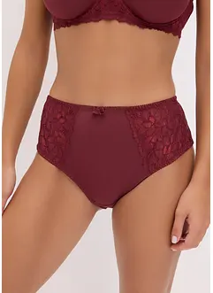 Truse med høy midje og nydelige blonder (2-pack), bonprix