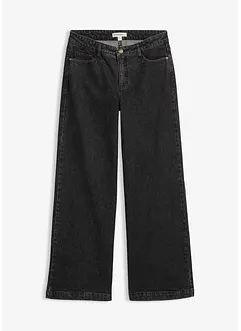 Wide Leg-jeans, Mid Waist, Full Length, bonprix