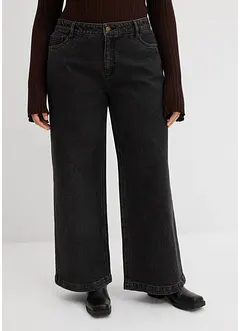 Wide Leg-jeans, Mid Waist, Full Length, bonprix