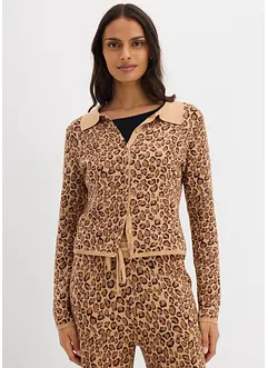 Kort, finstrikket cardigan, bonprix