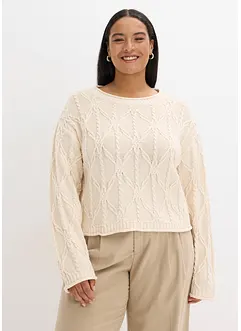 Genser med bomullsandel, bonprix