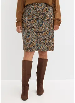 Stretchskjørt med bomull, bonprix