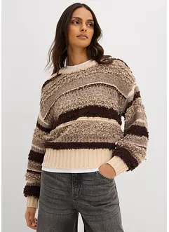 Oversized strikkegenser, bonprix