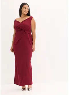 Carmenkjole av strukturert krepp, bonprix