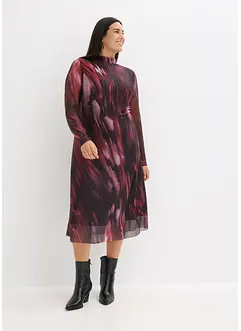 Midikjole i myk mesh, bonprix