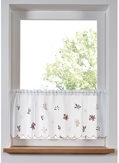 Gardinkappe med vinterlig broderi, bonprix
