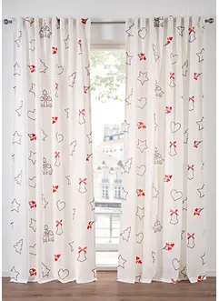 Gardin med julemønster (1-pack), bonprix