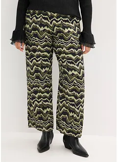 Vid bukse av lett viskosekrepp, bonprix