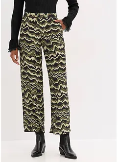 Vid bukse av lett viskosekrepp, bonprix