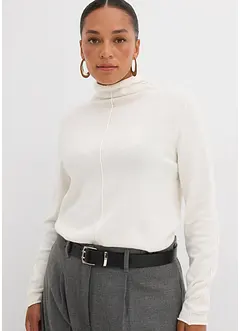 Pologenser i bomull med myk kasjmir, bonprix