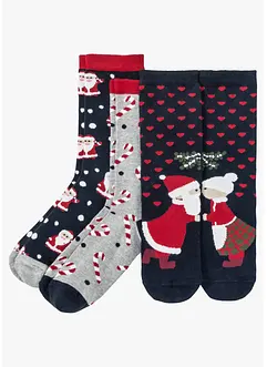 Julesokker med økologisk bomull (3-pack), bonprix