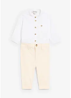 Body med krage og chinos (2-delt sett), bonprix
