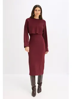 Strikket kjolesett  (2-delt sett), bonprix