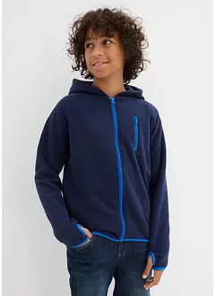 Fleecejakke med kontrastdetaljer, bonprix