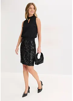 Kjole med paljetter, bonprix