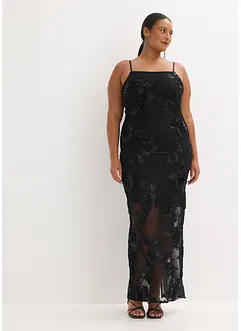 Maxikjole med blomsterbroderi, bonprix