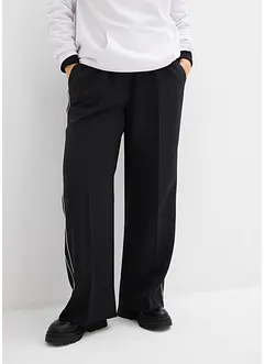 Vid bukse med pyntestriper, bonprix