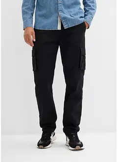 Relaxed Fit-varmende cargobukse med komfortlinning, Straight, bonprix