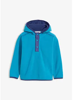 Fleecegenser med hette, bonprix