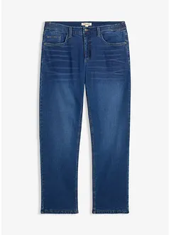 Relaxed Fit-jeans i varmende denim med stretch og komfortlinning, Straight, bonprix