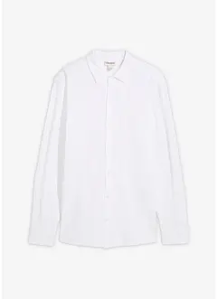 Super stretchskjorte av bomullspiké, Slim Fit, bonprix