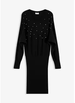 Strikket kjole i myk viskosemiks, bonprix