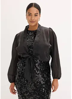 Bolero i lett tyll med knyting, bonprix