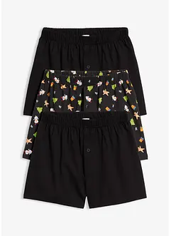 Vid boksershorts i 100% bomull (3-pack), bonprix