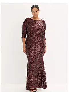 Paljettkjole med utringning i ryggen, bonprix