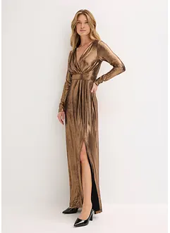 Selskapskjole av fin jersey med glans, bonprix