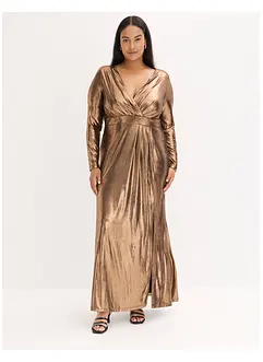 Selskapskjole av fin jersey med glans, bonprix