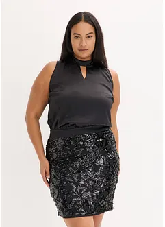 Kjole med paljetter, bonprix