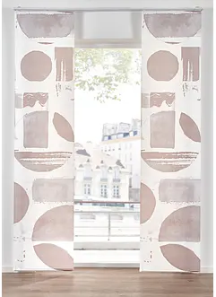 Ugjennomsiktig panelgardin med mønster (1-pack), bonprix